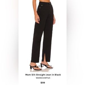 WEWOREWHAT - Mom Slit Straight Jeans size 26. Brand new, never worn